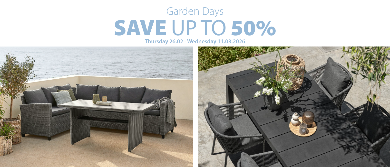 Garden days | Save up to 50% Garden days
