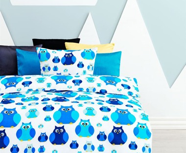 Blue cot bed duvet covers