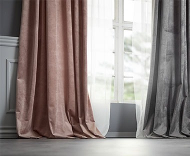 Luxury ready made curtains in assorted colours