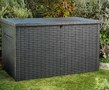 Large outdoor storage perfect for garden cushions or toys