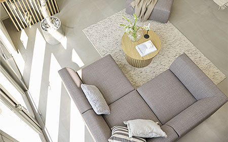 Get a flexible living space with a modular sofa