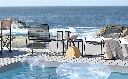 Create a cool poolside lounge area