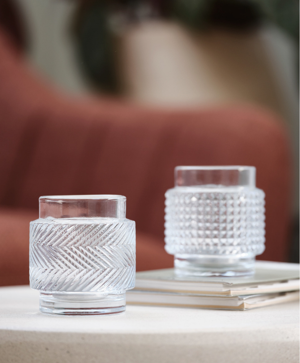 ARN textured drinking glasses