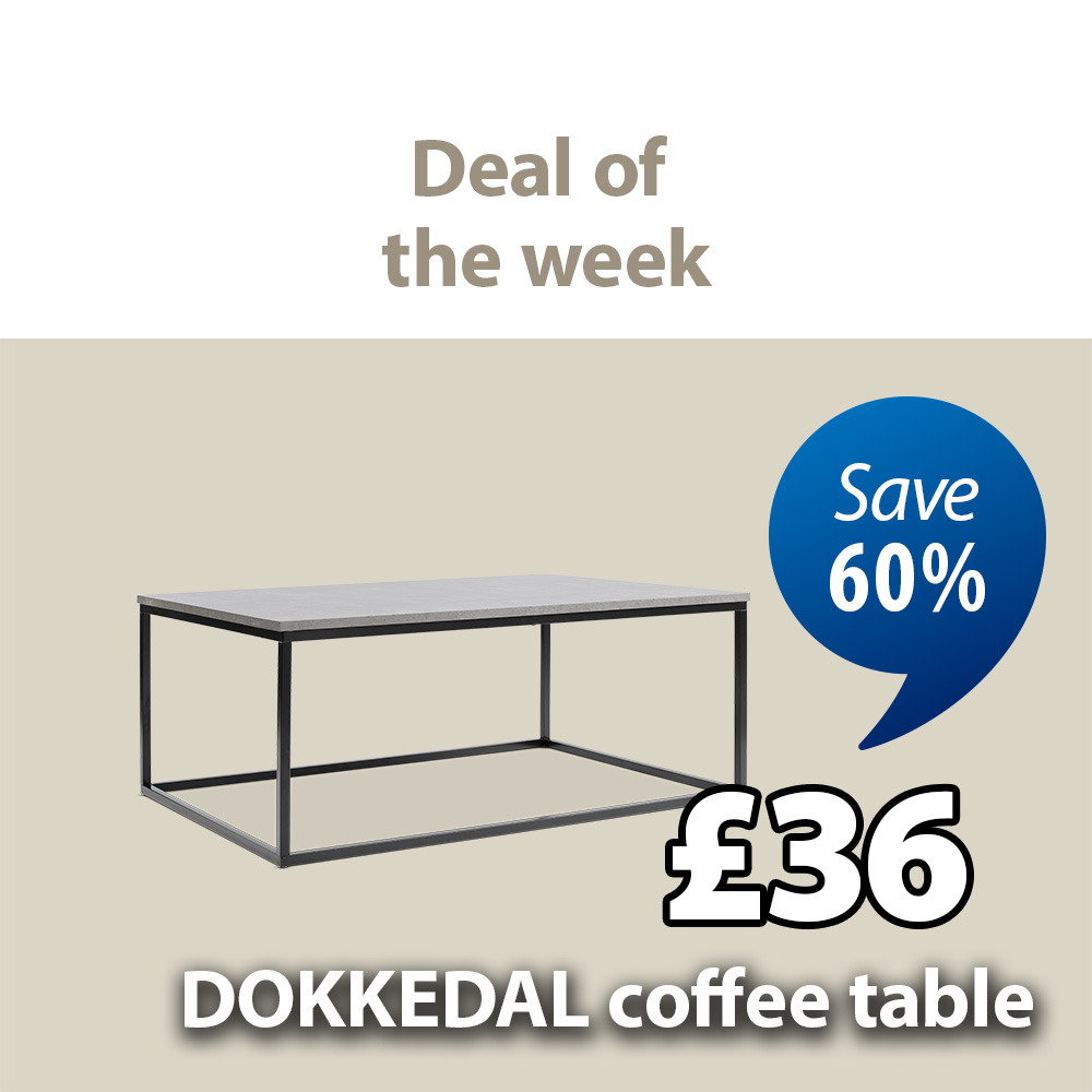 Deal of the week | Dokkedal coffee table | Save 60% 