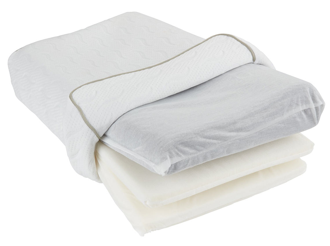 HUSNES contour pillow   Contour pillow that can be opened to remove one or more layers