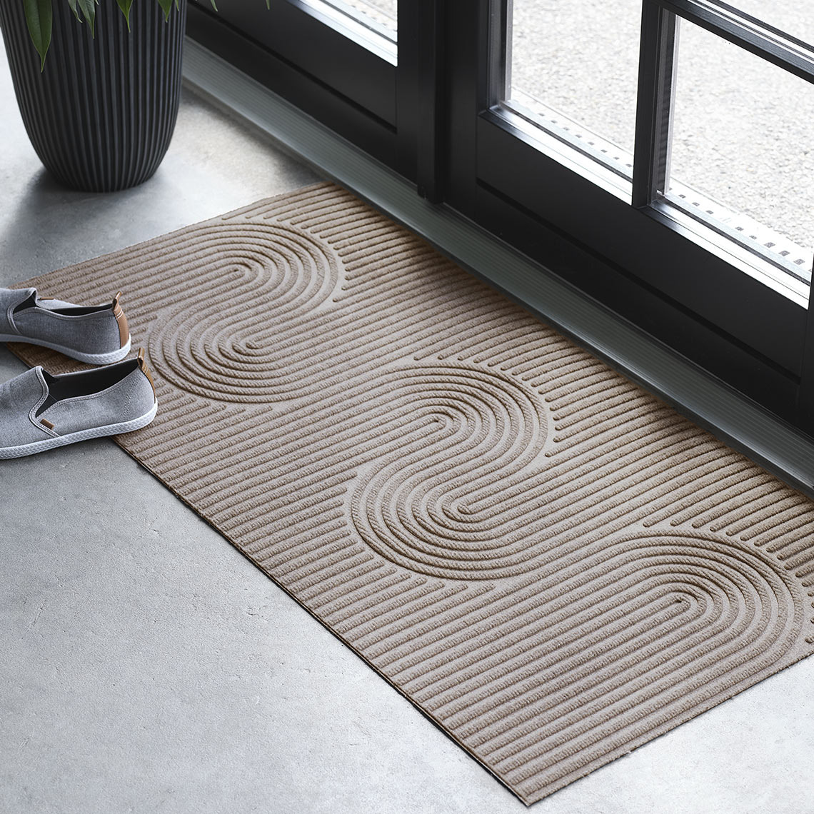 SKOGFAKS doormat  Square indoor/outdoor doormat in front of entrance door