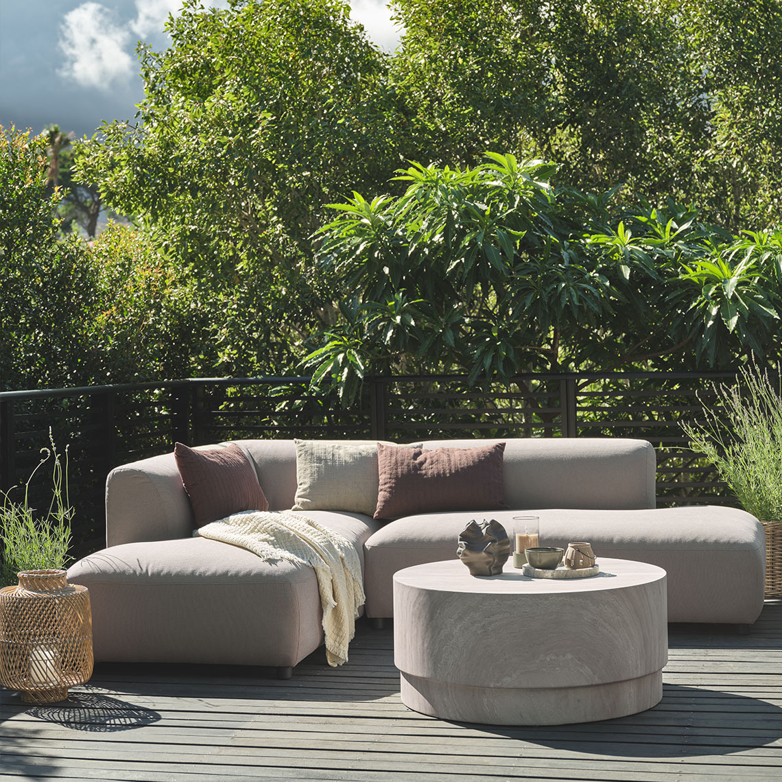 STORHOGNA garden lounge set in all-weather material Garden lounge set in all-weather material