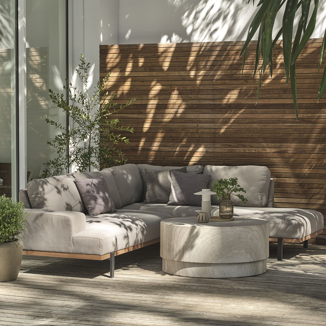 ELLEKILDE lounge sofa with all-weather properties Lounge sofa in all-weather material