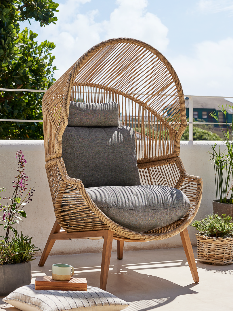 HALVREBENE outdoor loungechair