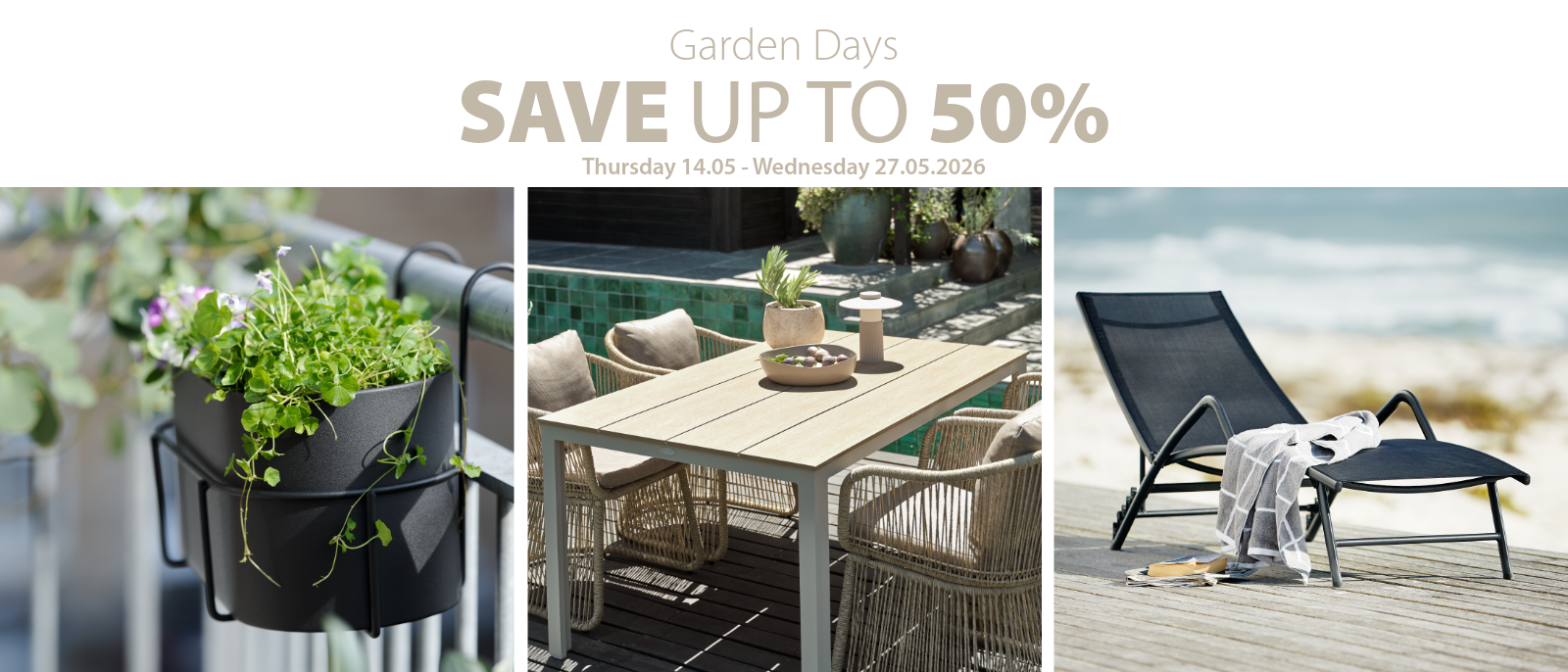 Garden days | Save up to 50%