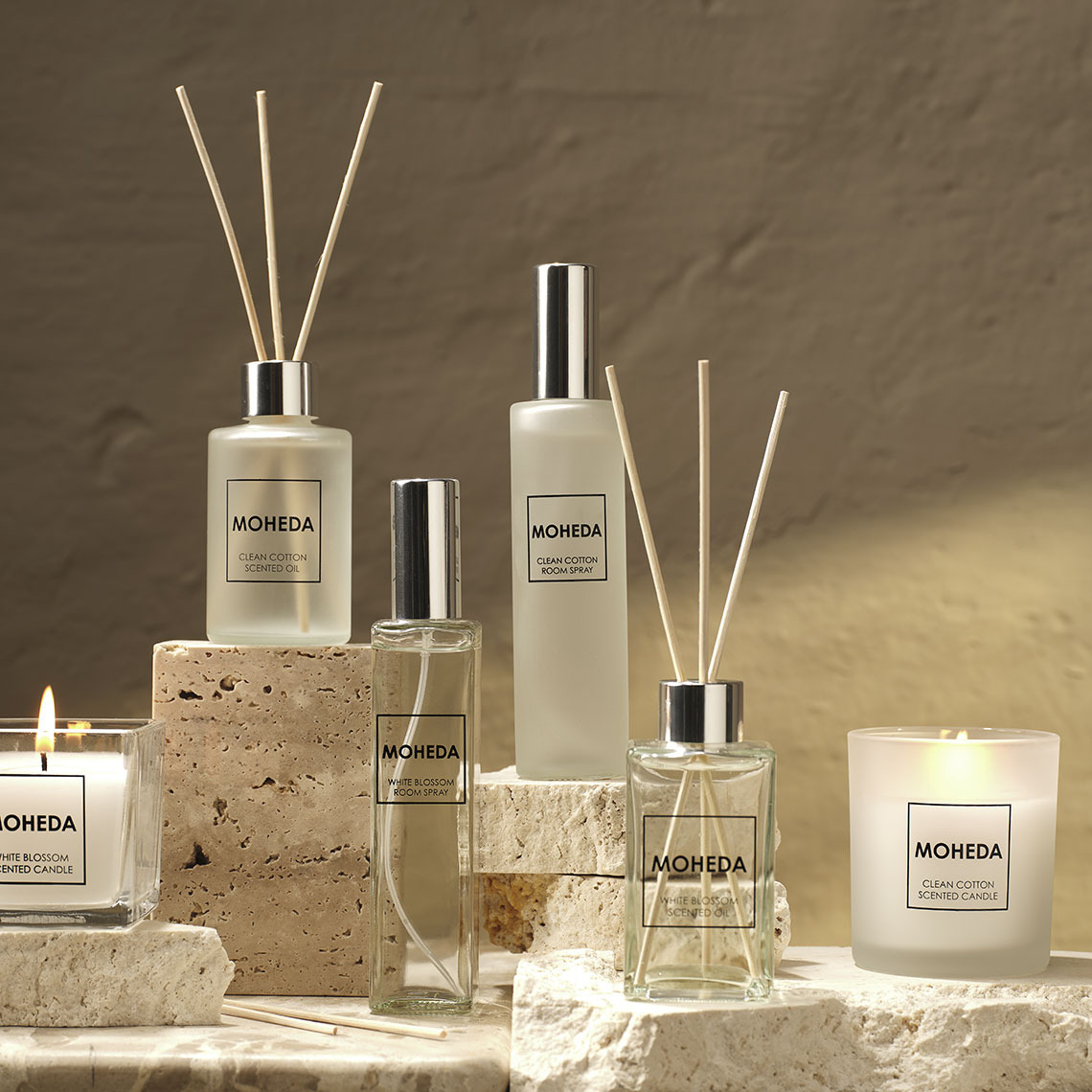 MOHEDA room sprays, scented candles and reed diffusers Scented candles, room sprays and reed diffusers