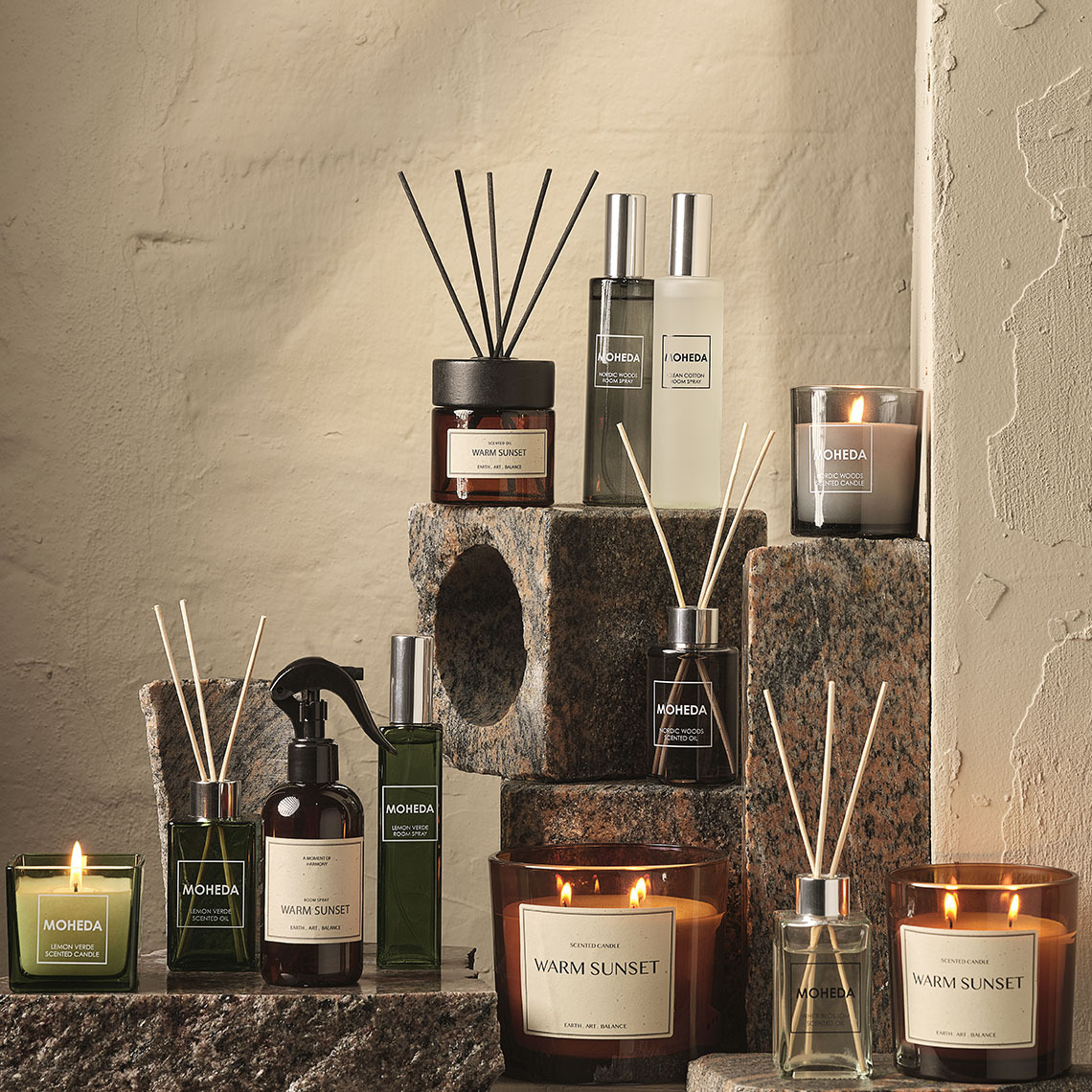 MOHEDA room sprays, BASTIAN and MOHEDA scented candles and reed diffusers Scented candles, room sprays and reed diffusers