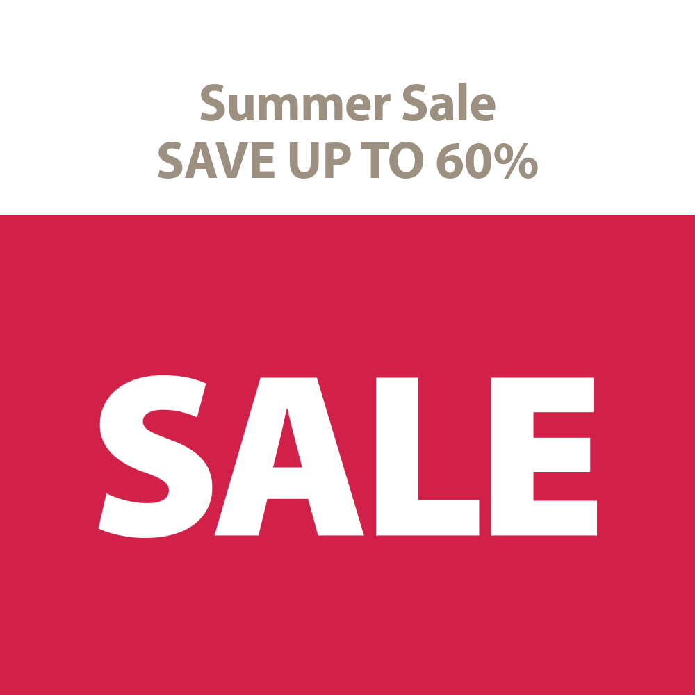 Summer sale - Save up to 60%