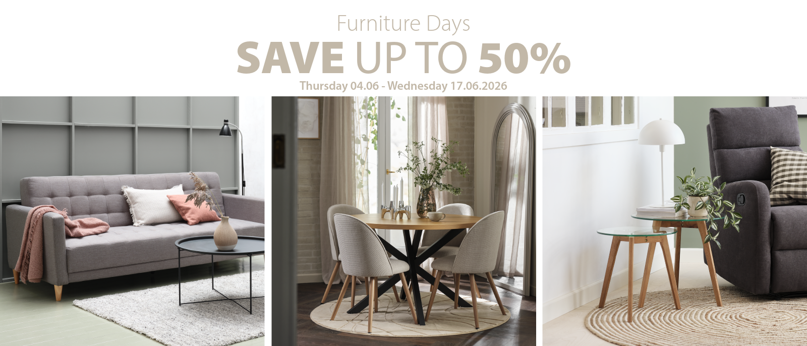 Furniture Days | Save up to 50%