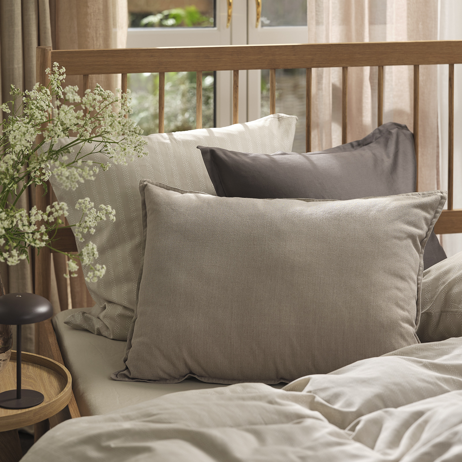 SANDSIV cushion cover for a back cushion Bed with back cushions