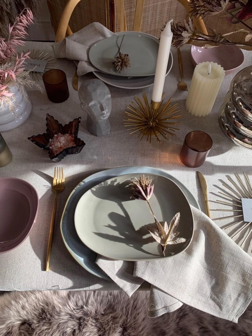 Kate O'Dowd's tablescaping using all JYSK items Kate O'Dowd's tablescaping using all JYSK items