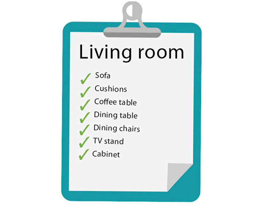 Living Room Checklist For First Home