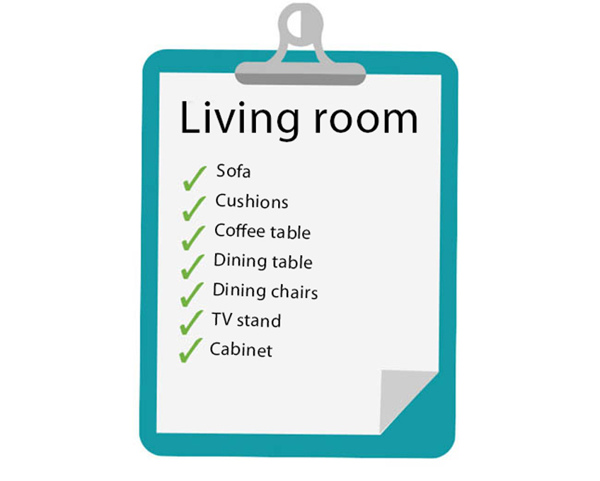 living room essentials checklist