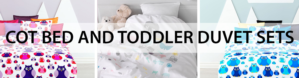 Cot bed and toddler duvet cover sets from JYSK