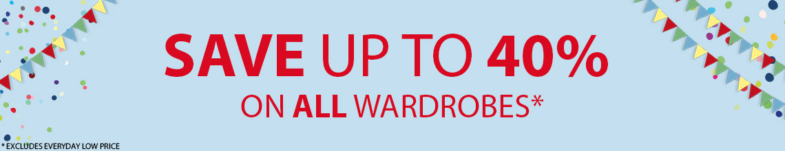 Save up to 40% on Wardrobes with JYSK
